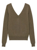 Saint Laurent Women's V-Neck Cashmere Sweater