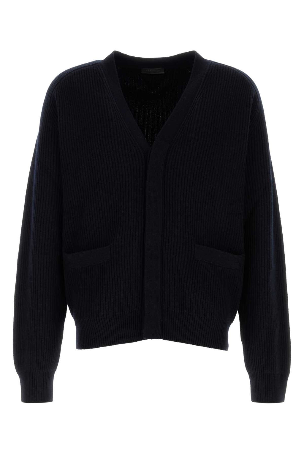 Prada Men's Dark Blue Cashmere Cardigan