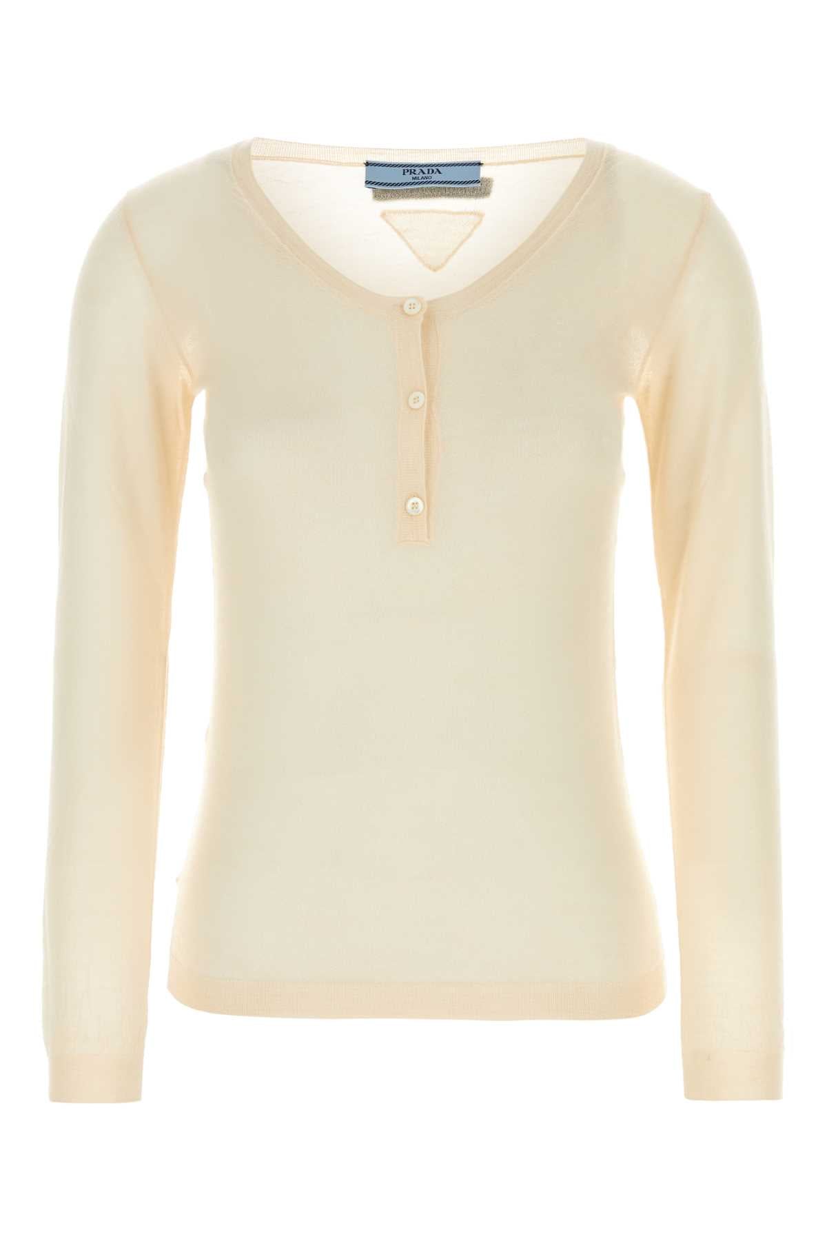 Prada Women's Skin Pink Cashmere & Silk Blend Sweater