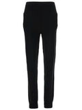 Saint Laurent Women's Black High-Waisted Cashmere Leggings with Pockets