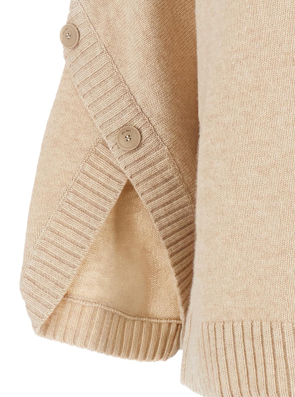 Max Mara Women's 'Ampex' Beige Wool & Cashmere Crewneck Sweater
