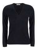 Max Mara Women's Black V-Neck Cashmere Sweater