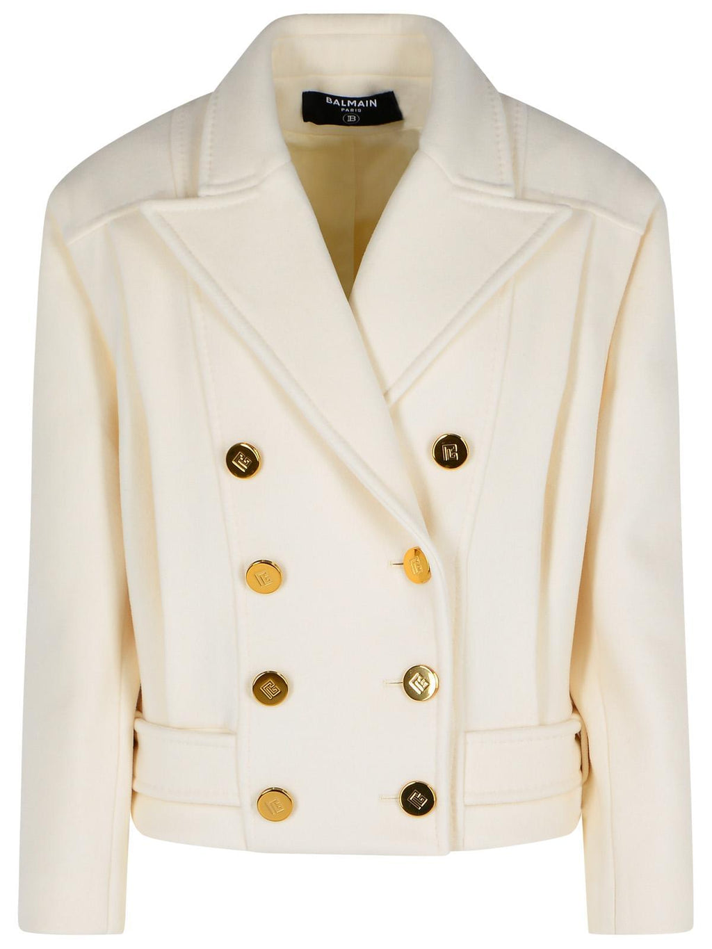 Balmain Women's Short 'Caban' Virgin Wool & Cashmere Jacket