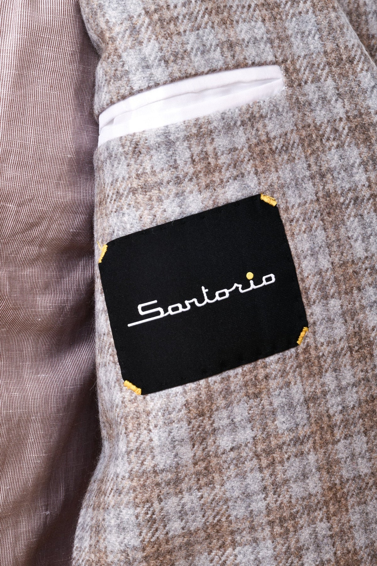 Sartorio Checked Cashmere Sport Jacket