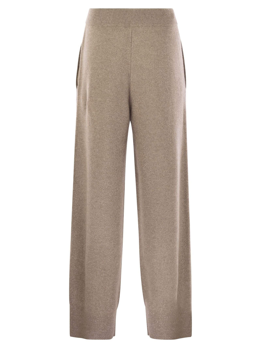 Brunello Cucinelli Women's English Rib Cashmere & Viscose Knit Trousers