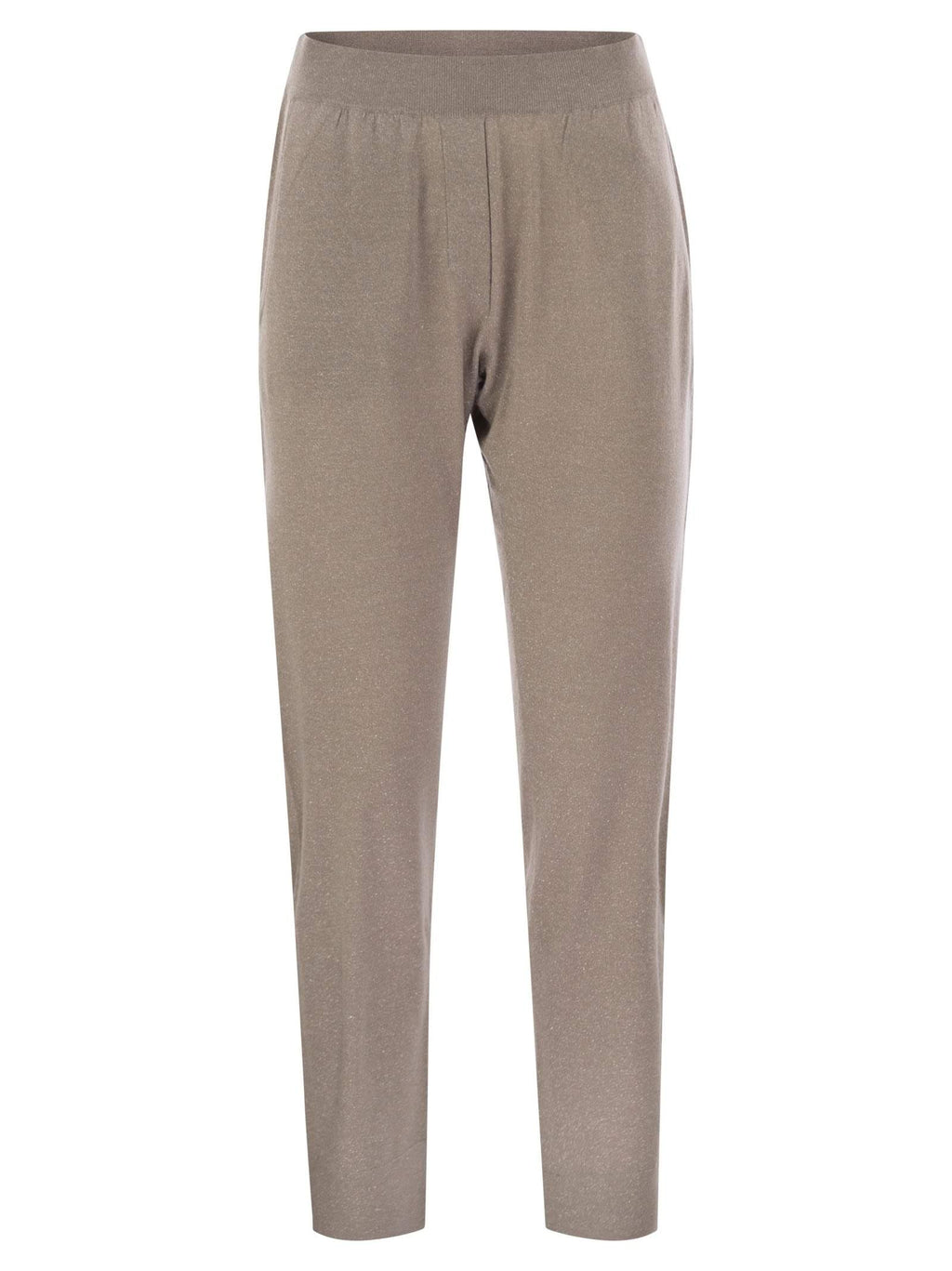 Brunello Cucinelli Women's Sparkling Lightweight Cashmere & Silk Trousers
