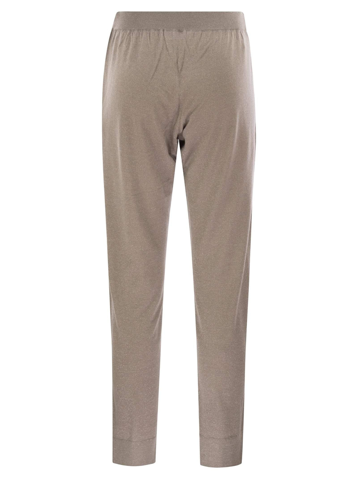 Brunello Cucinelli Women's Sparkling Lightweight Cashmere & Silk Trousers