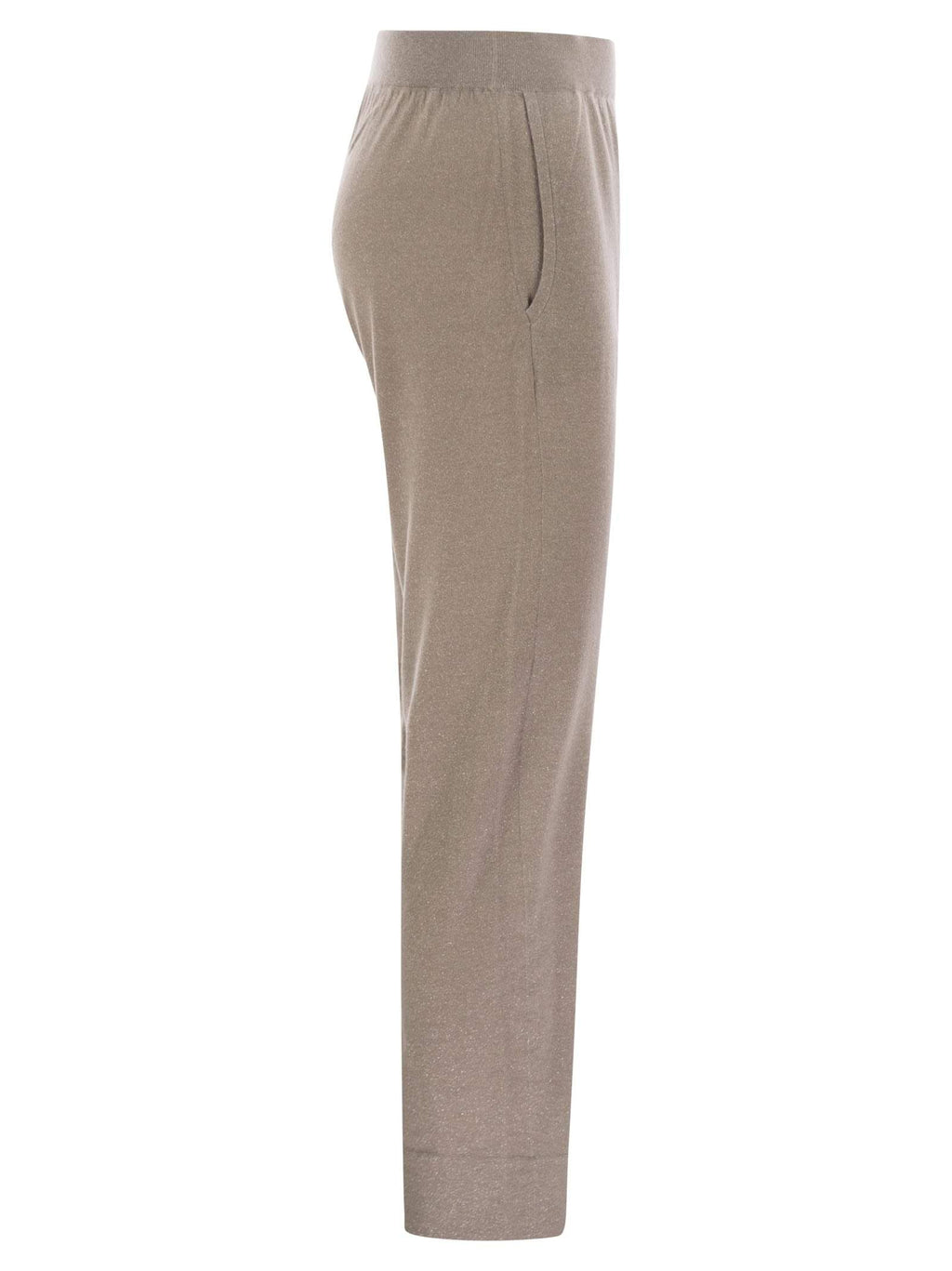 Brunello Cucinelli Women's Sparkling Lightweight Cashmere & Silk Trousers