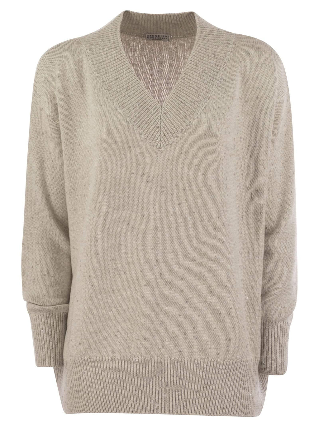 Brunello Cucinelli Women's Cashmere & Silk Sweater with Micro Sequins