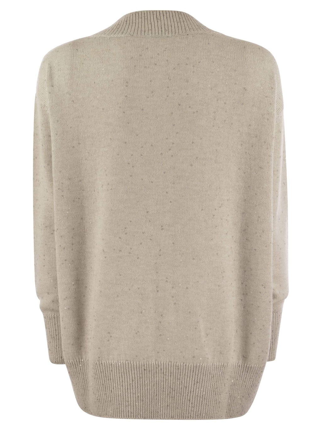 Brunello Cucinelli Women's Cashmere & Silk Sweater with Micro Sequins