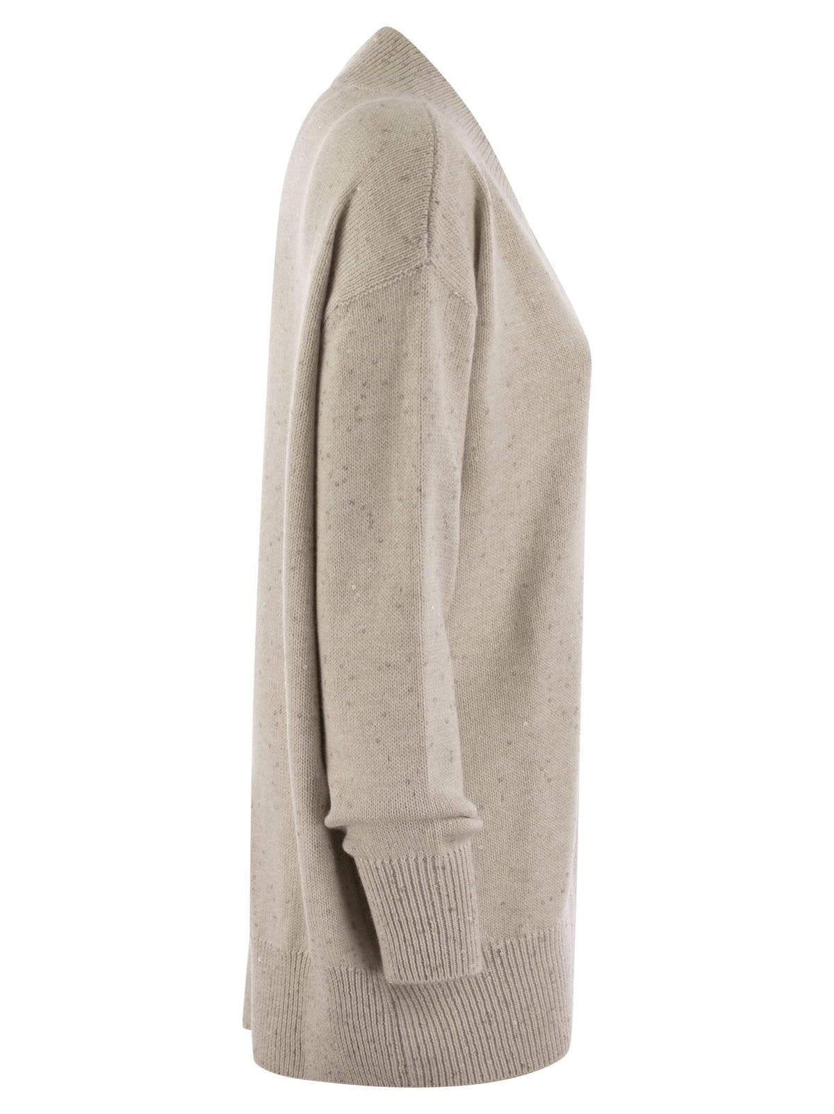 Brunello Cucinelli Women's Cashmere & Silk Sweater with Micro Sequins