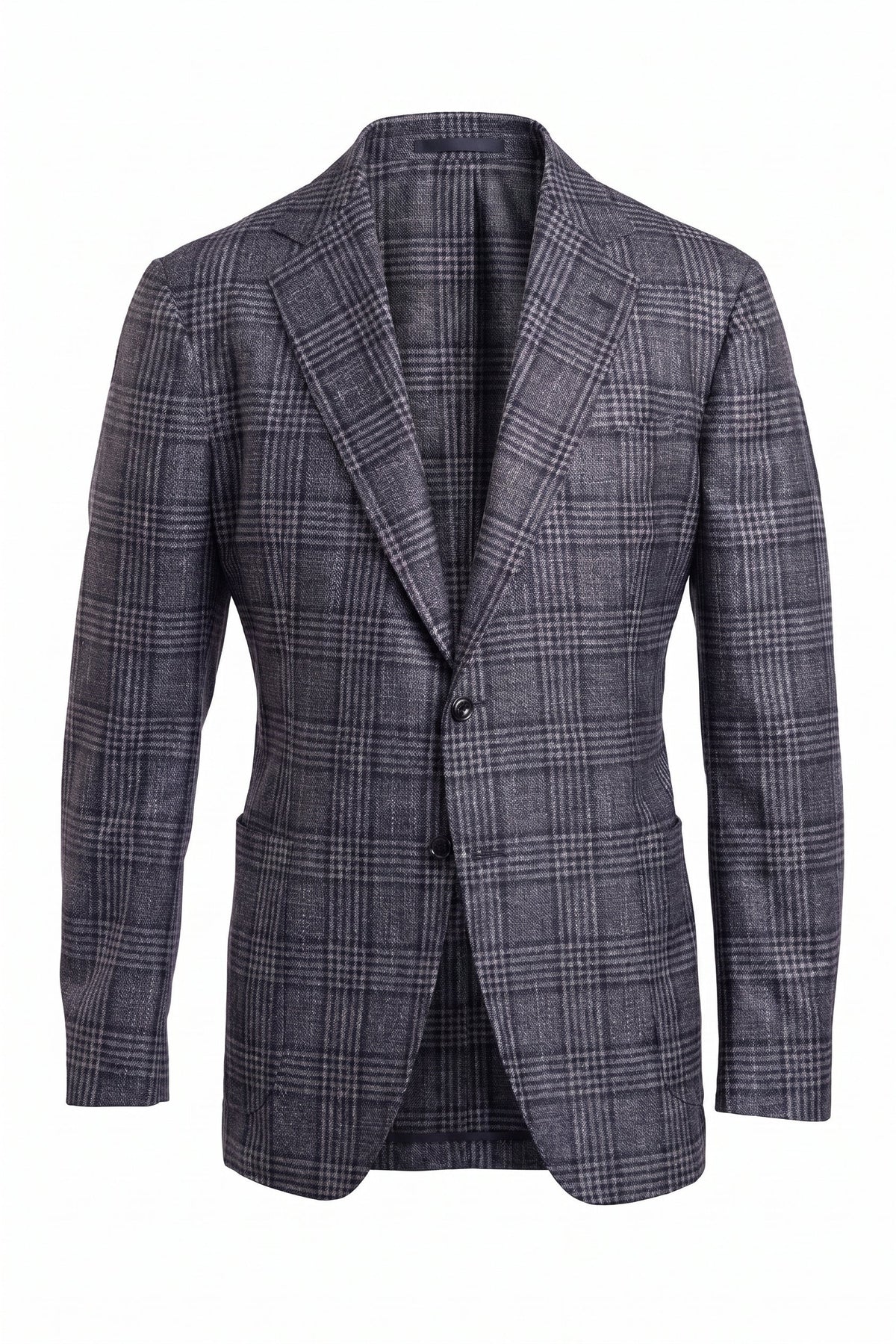 Sartorio Checked Wool-Silk-Cashmere Sport Jacket